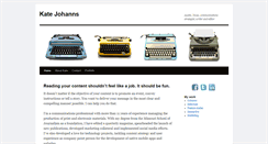 Desktop Screenshot of katejohanns.com