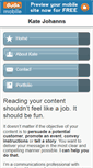 Mobile Screenshot of katejohanns.com